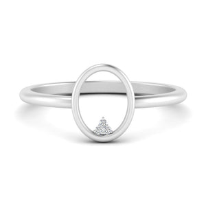 Diamond Negative Space Promise Ring
