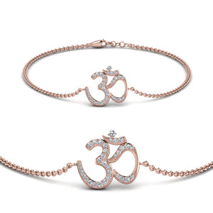 Diamond OM Chain Bracelet