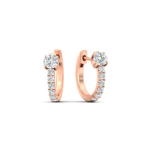 Hoops Pavé Diamond Huggie Earring