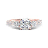 Load image into Gallery viewer, diamond-pear-accented-3-row-asscher-cut-engagement-ring-in-rose-gold-FD9982ASRANGLE3-NL-RG