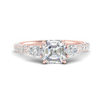 Load image into Gallery viewer, diamond-pear-accented-3-row-asscher-cut-engagement-ring-in-rose-gold-FD9982ASRANGLE3-NL-RG
