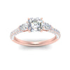 Load image into Gallery viewer, diamond-pear-accented-3-row-asscher-cut-engagement-ring-in-rose-gold-FD9982ASRANGLE3-NL-RG