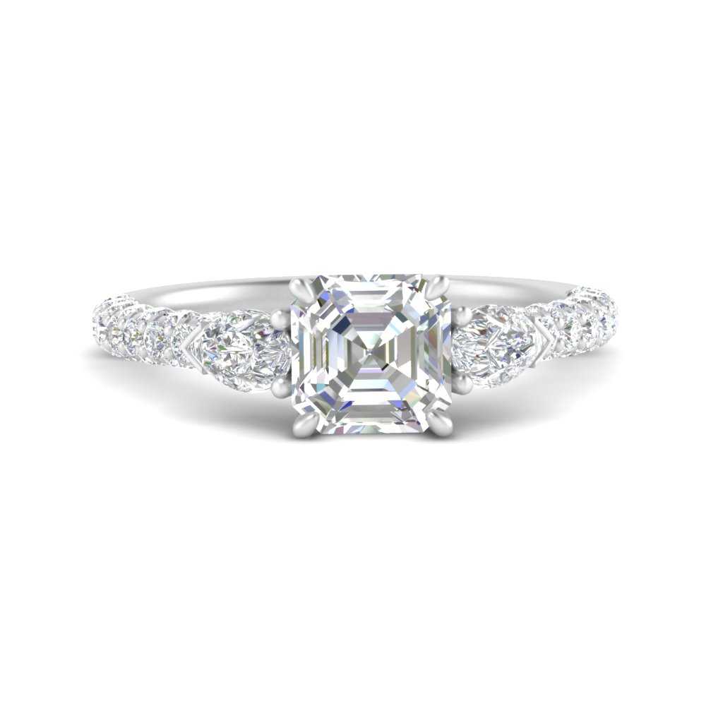 diamond-pear-accented-3-row-asscher-cut-engagement-ring-in-white-gold-FD9982ASRANGLE3-NL-WG
