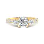Load image into Gallery viewer, diamond-pear-accented-3-row-asscher-cut-engagement-ring-in-yellow-gold-FD9982ASRANGLE3-NL-YG
