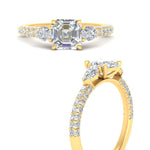 Load image into Gallery viewer, diamond-pear-accented-3-row-asscher-cut-engagement-ring-in-yellow-gold-FD9982ASRANGLE3-NL-YG
