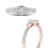 Load image into Gallery viewer, diamond-pear-accented-3-row-cushion-cut-engagement-ring-in-rose-gold-FD9982CURANGLE3-NL-RG
