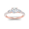 Load image into Gallery viewer, diamond-pear-accented-3-row-cushion-cut-engagement-ring-in-rose-gold-FD9982CURANGLE3-NL-RG