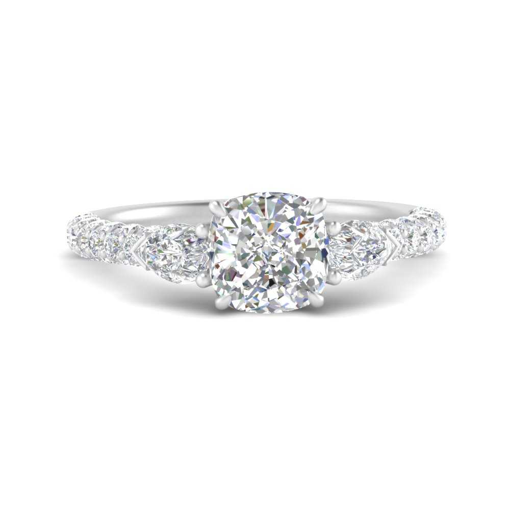 diamond-pear-accented-3-row-cushion-cut-engagement-ring-in-white-gold-FD9982CURANGLE3-NL-WG