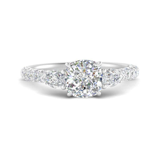 diamond-pear-accented-3-row-cushion-cut-engagement-ring-in-white-gold-FD9982CURANGLE3-NL-WG