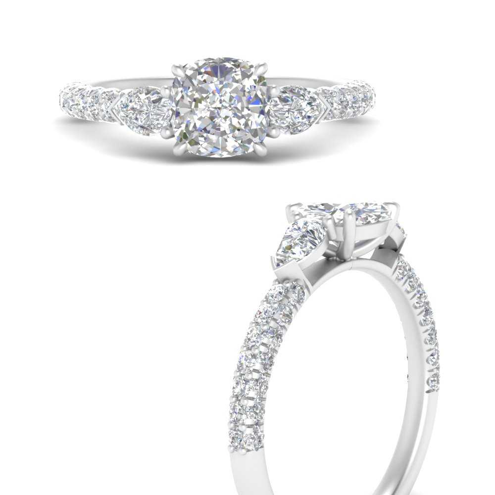 diamond-pear-accented-3-row-cushion-cut-engagement-ring-in-white-gold-FD9982CURANGLE3-NL-WG