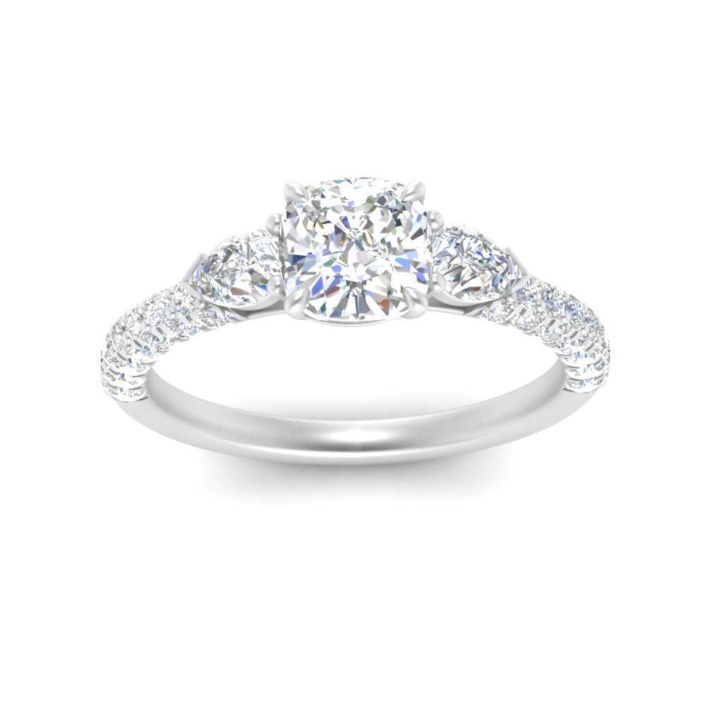 diamond-pear-accented-3-row-cushion-cut-engagement-ring-in-white-gold-FD9982CURANGLE3-NL-WG