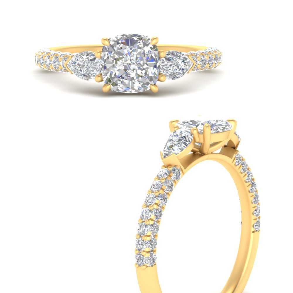 diamond-pear-accented-3-row-cushion-cut-engagement-ring-in-yellow-gold-FD9982CURANGLE3-NL-YG