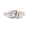 Load image into Gallery viewer, diamond-pear-accented-3-row-emerald-cut-engagement-ring-in-rose-gold-FD9982EMRANGLE3-NL-RG