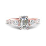 Load image into Gallery viewer, diamond-pear-accented-3-row-emerald-cut-engagement-ring-in-rose-gold-FD9982EMRANGLE3-NL-RG
