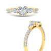 Load image into Gallery viewer, diamond-pear-accented-3-row-heart-shaped-engagement-ring-in-yellow-gold-FD9982HTRANGLE3-NL-YG