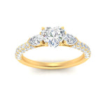 Load image into Gallery viewer, diamond-pear-accented-3-row-heart-shaped-engagement-ring-in-yellow-gold-FD9982HTRANGLE3-NL-YG
