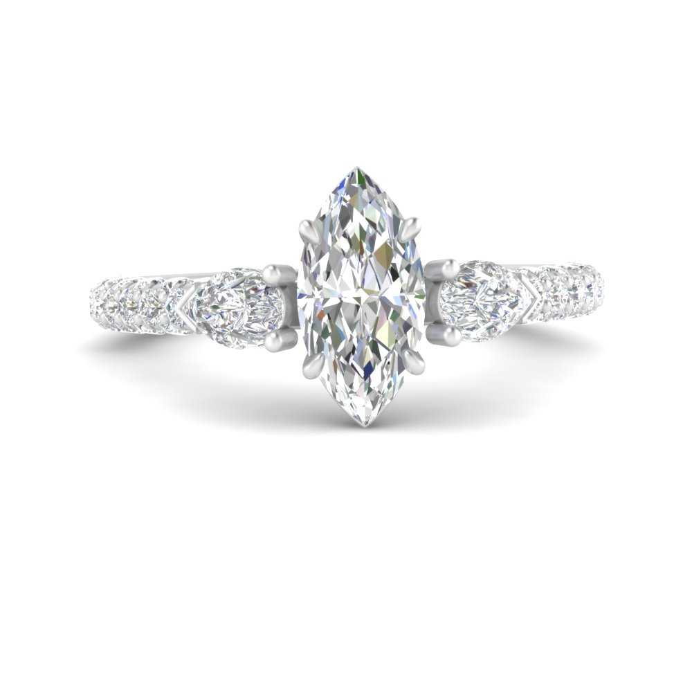 diamond-pear-accented-3-row-marquise-cut-engagement-ring-in-white-gold-FD9982MQRANGLE3-NL-WG