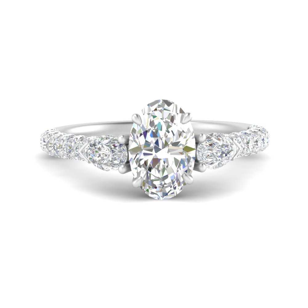diamond-pear-accented-3-row-oval-shaped-engagement-ring-in-white-gold-FD9982OVRANGLE3-NL-WG