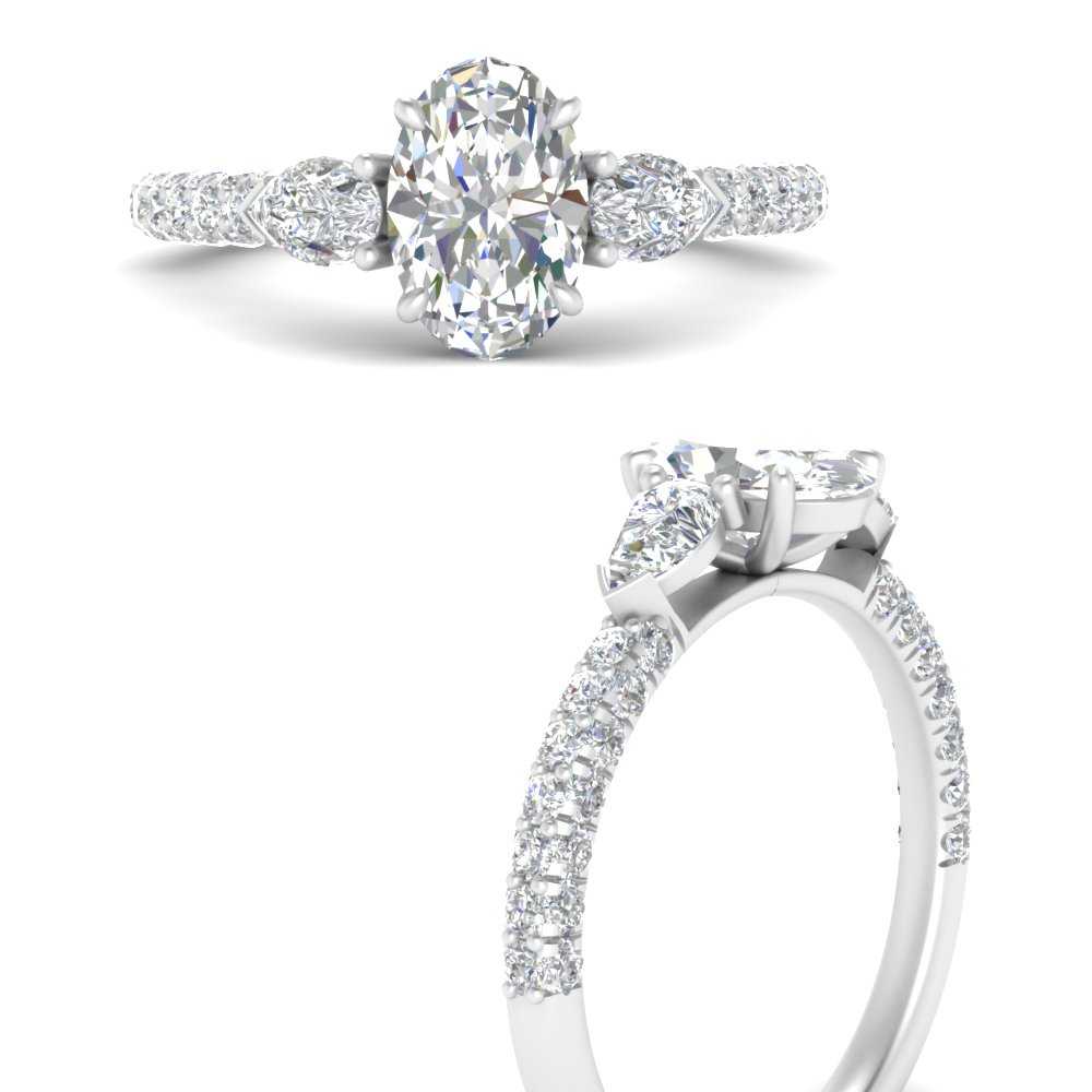diamond-pear-accented-3-row-oval-shaped-engagement-ring-in-white-gold-FD9982OVRANGLE3-NL-WG