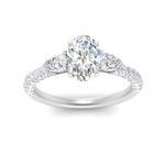 Load image into Gallery viewer, diamond-pear-accented-3-row-oval-shaped-engagement-ring-in-white-gold-FD9982OVRANGLE3-NL-WG
