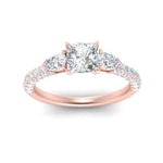 Load image into Gallery viewer, diamond-pear-accented-3-row-princess-cut-engagement-ring-in-rose-gold-FD9982PRRANGLE3-NL-RG

