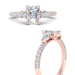 Load image into Gallery viewer, diamond-pear-accented-3-row-radiant-cut-engagement-ring-in-rose-gold-FD9982RARANGLE3-NL-RG
