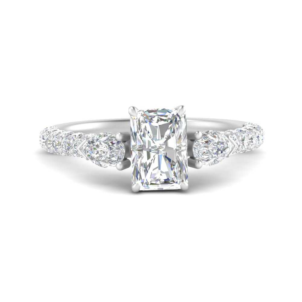diamond-pear-accented-3-row-radiant-cut-engagement-ring-in-white-gold-FD9982RARANGLE3-NL-WG