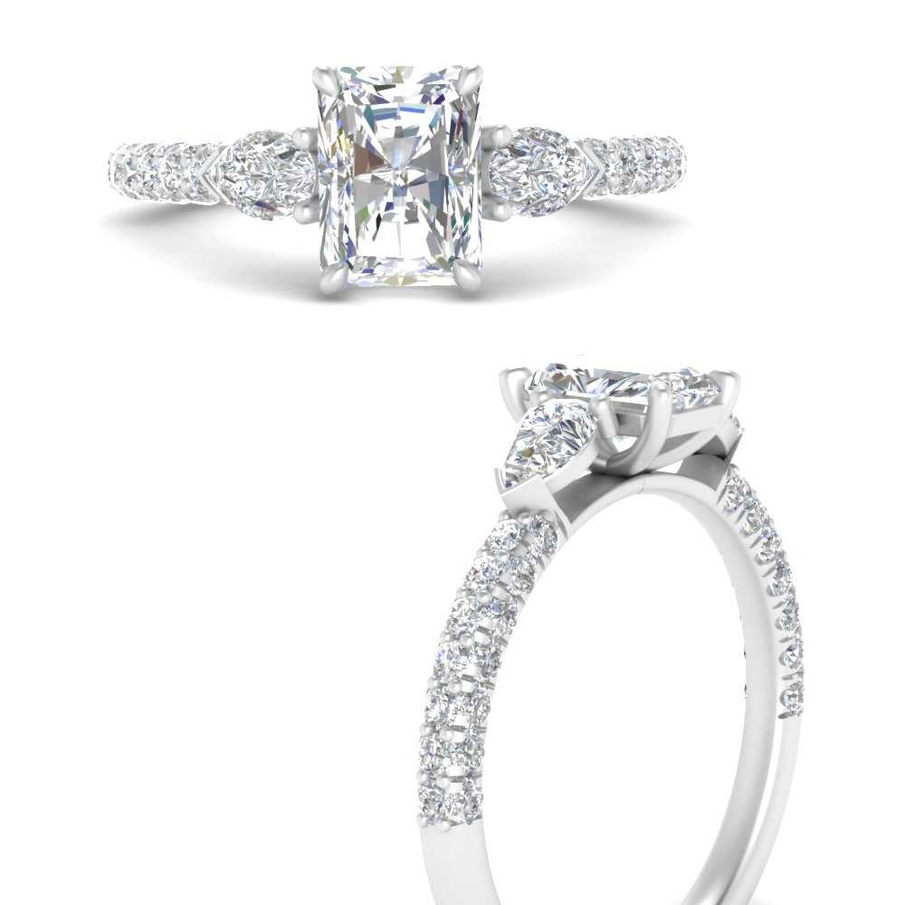 diamond-pear-accented-3-row-radiant-cut-engagement-ring-in-white-gold-FD9982RARANGLE3-NL-WG