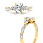 Load image into Gallery viewer, diamond-pear-accented-3-row-radiant-cut-engagement-ring-in-yellow-gold-FD9982RARANGLE3-NL-YG