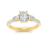 Load image into Gallery viewer, diamond-pear-accented-3-row-radiant-cut-engagement-ring-in-yellow-gold-FD9982RARANGLE3-NL-YG
