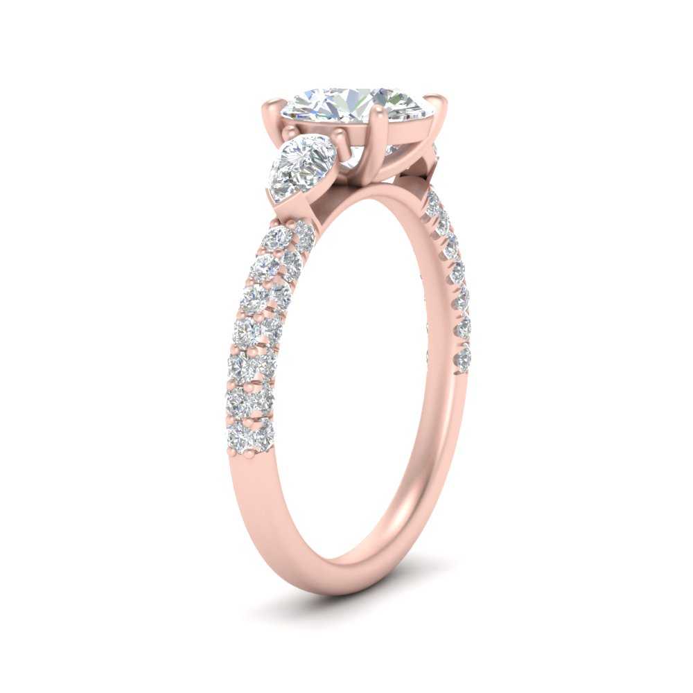 diamond-pear-accented-3-row-round-cut-engagement-ring-in-rose-gold-FD9982RORANGLE3-NL-RG