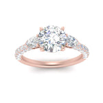 Load image into Gallery viewer, diamond-pear-accented-3-row-round-cut-engagement-ring-in-rose-gold-FD9982RORANGLE3-NL-RG
