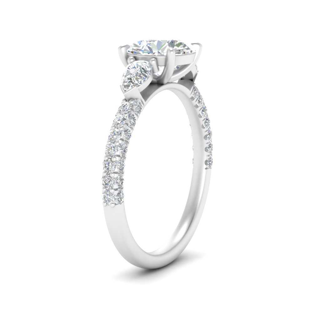 diamond-pear-accented-3-row-round-cut-engagement-ring-in-white-gold-FD9982RORANGLE3-NL-WG