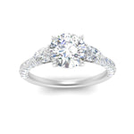 Load image into Gallery viewer, diamond-pear-accented-3-row-round-cut-engagement-ring-in-white-gold-FD9982RORANGLE3-NL-WG
