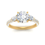 Load image into Gallery viewer, diamond-pear-accented-3-row-round-cut-engagement-ring-in-yellow-gold-FD9982RORANGLE3-NL-YG
