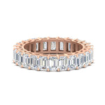 Load image into Gallery viewer, Diamond Ring 6 Carat Eternity Emerald Cut Band
