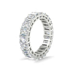 Load image into Gallery viewer, Diamond Ring 6 Carat Eternity Emerald Cut Band
