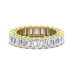 Load image into Gallery viewer, Diamond Ring 6 Carat Eternity Emerald Cut Band
