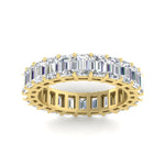 Load image into Gallery viewer, Diamond Ring 6 Carat Eternity Emerald Cut Band
