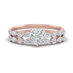 Load image into Gallery viewer, diamond-round-and-marquise-heart-bridal-wedding-rings-in-rose-gold-FD9398HT1-NL-RG_a075a810-0de1-4f7d-bee4-88fcff4556cd.jpg?v=1756378511
