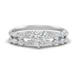 Load image into Gallery viewer, diamond-round-and-marquise-heart-bridal-wedding-rings-in-white-gold-FD9398HT1-NL-WG_ea2a9f04-c943-408f-b243-0eb91ea3e746.jpg?v=1756378511
