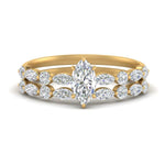 Load image into Gallery viewer, diamond-round-and-marquise-marquise-cut-bridal-wedding-rings-in-yellow-gold-FD9398MQ1-NL-YG.jpg?v=1756378523
