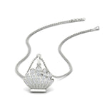Load image into Gallery viewer, diamond-seashell-necklace-for-women-in-white-gold-fdpd11585-nl-wg.jpg?v=1771242989
