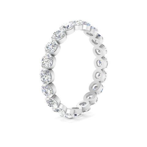 2 Carat Round Cut Shared Prong Eternity Ring