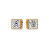 Load image into Gallery viewer, Stylish Princess Bezel Diamond Studs