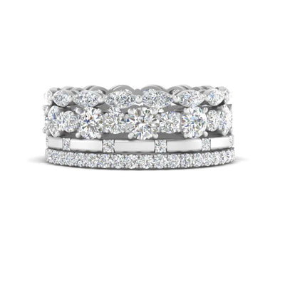 Stacking Anniversary Bands For Her