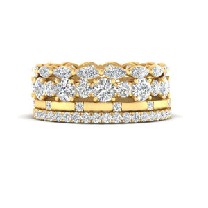 Stacking Anniversary Bands For Her