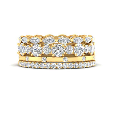 Stacking Anniversary Bands For Her