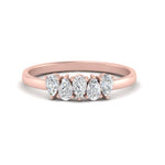 Load image into Gallery viewer, diamond-teardrop-5-stone-wedding-band-half-carat-rose-gold-FD8294B-0.10CTANGLE3-NL-RG.jpg