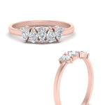 Load image into Gallery viewer, diamond-teardrop-5-stone-wedding-band-half-carat-rose-gold-FD8294B-0.10CTANGLE3-NL-RG.jpg